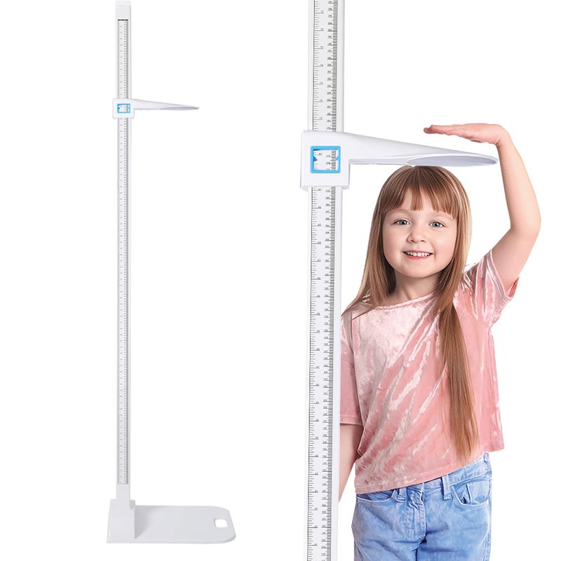 FAFAGLGL Aluminum Alloy Height Measurement Portable Height Measuring Rod Height Measure 8-82 inch/20-210 cm/Unit with cm & inch 8-82 for Home, Office, - Image 1